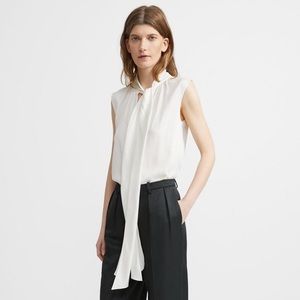 Theory Tie Neck Blouse